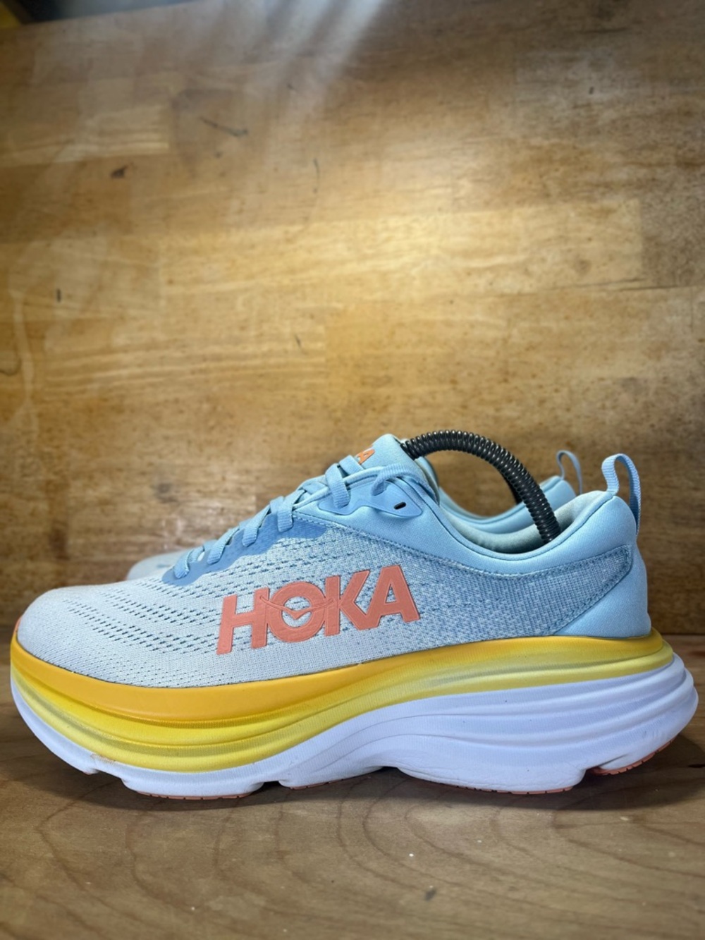 Hoka One One Bondi 8 Womens Size 9.5 Running Shoes Sneakers Summer Spring - Picture 4 of 12